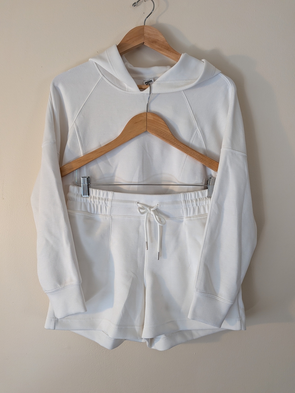 NWOT RBX White Athletic Drawstring Shorts Set